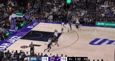 森林狼VS爵士裁判报告:共1次漏判 凯斯勒掩护犯规漏吹